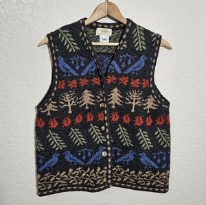 Vintage Millar Made in Ireland Wool Woodsy Vest